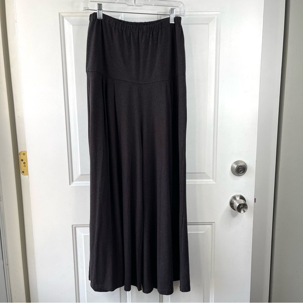 Alembika Wide Leg Pull On Charcoal Grey Comfortable Pants Size 1 US Size 6-8